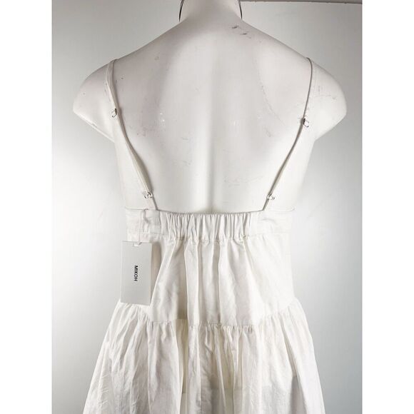 NEW NWT MIKOH SAKURA MIDI DRESS sz S, 1 - Bone Tiered A Line - Picture 2 of 9